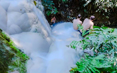 From Chiang Mai: Bua Thong Sticky Waterfalls and Mae Ngat Dam Boat Tour