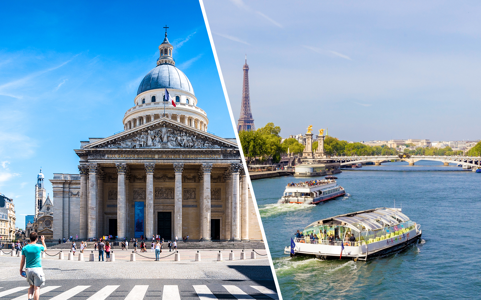 Combo (Save 11%): Pantheon Tickets + 1-Hour Seine River Sightseeing Cruise from the Eiffel Tower