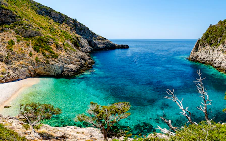 From Vlore: Haxhi Ali Cave, Dafina Bay & Karaburun Peninsula Speedboat Tour