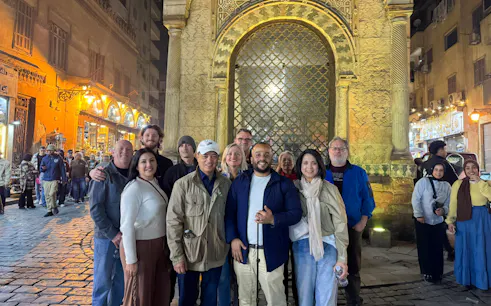 cairo private evening tour: khan el khalili and al-hakim mosque with dinner and sunset felucca ride-1