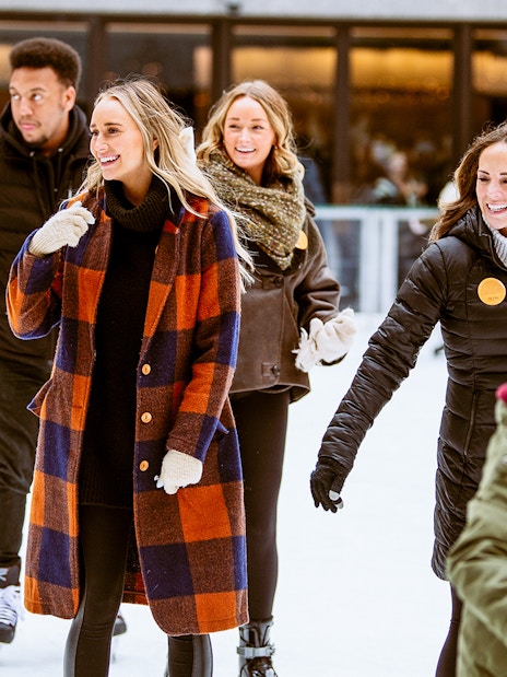 Ice skaters enjoying The Rink at Rockefeller Center in New York City.