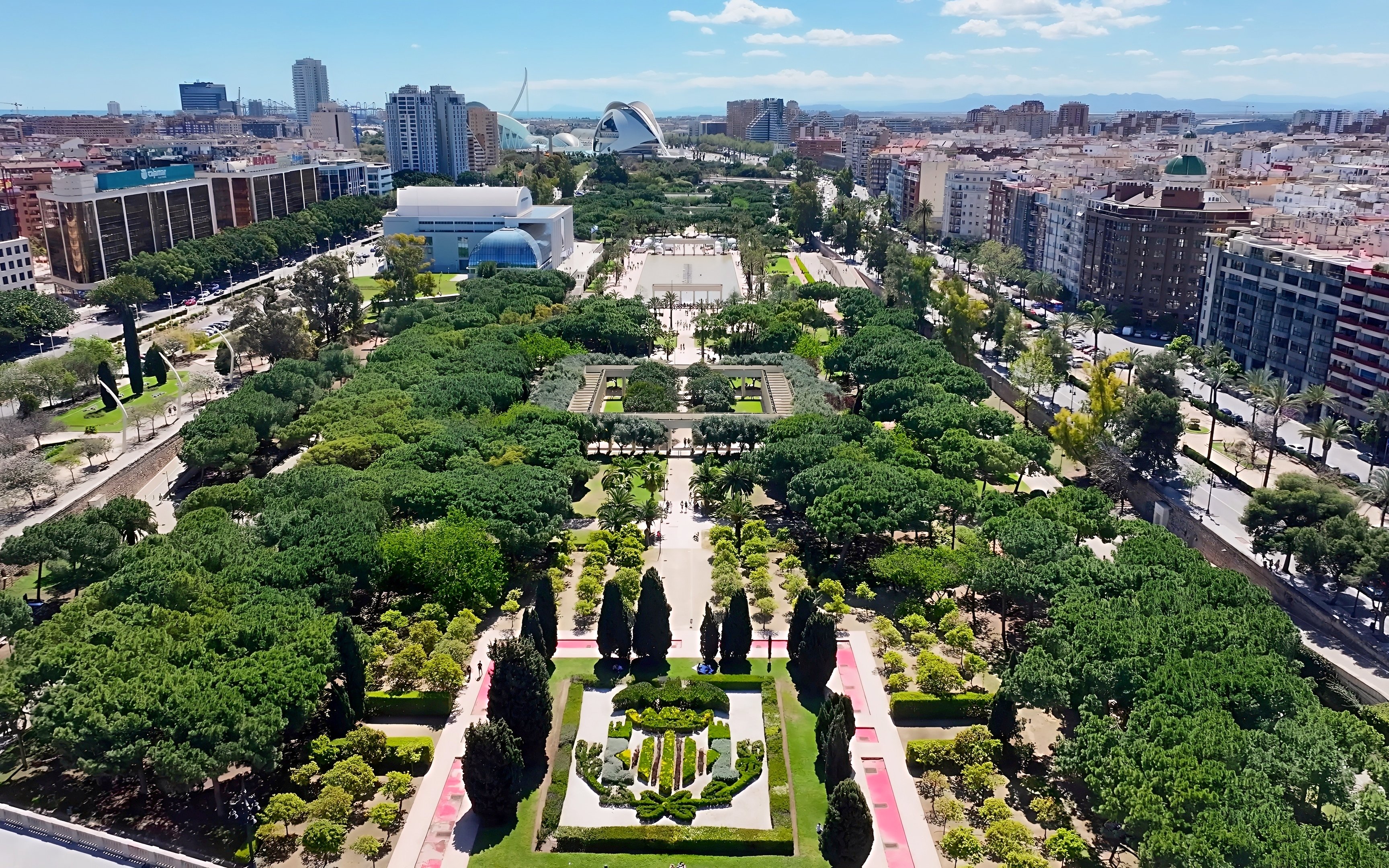 Turia Gardens In Valencia Spain