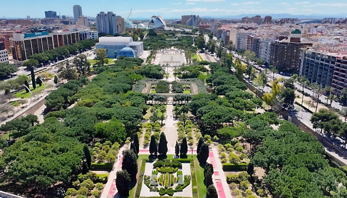 Turia Gardens In Valencia Spain