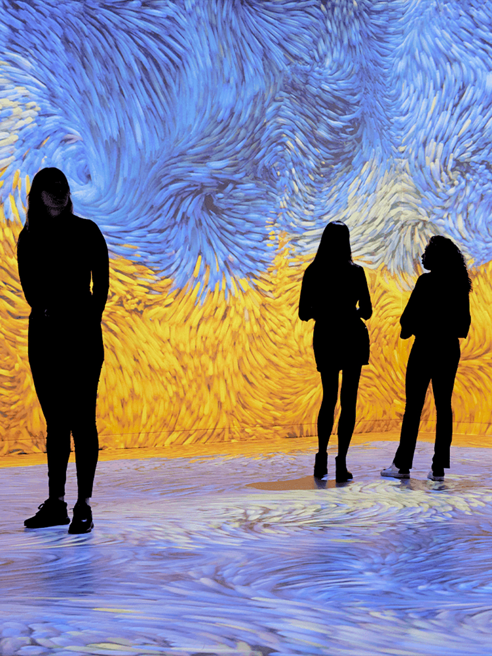 Guests exploring immersive art installation at Remastered Rotterdam.