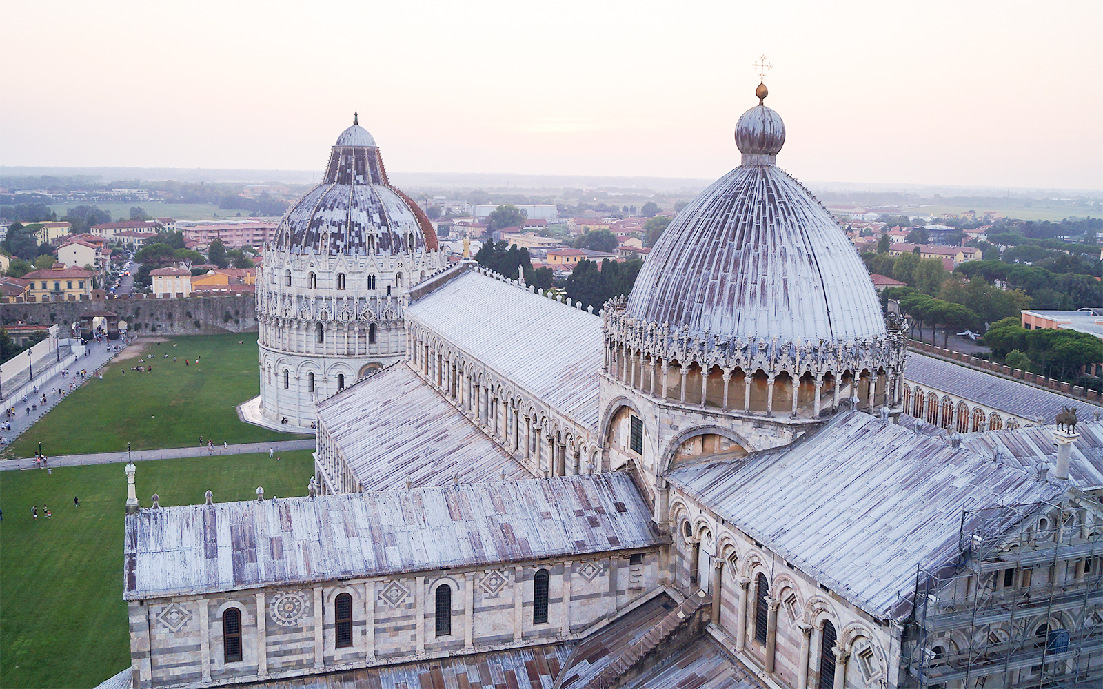 Panoramic views from the leaning tower