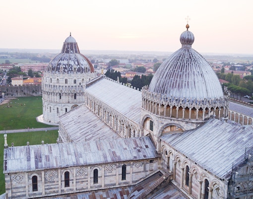 Panoramic views from the leaning tower