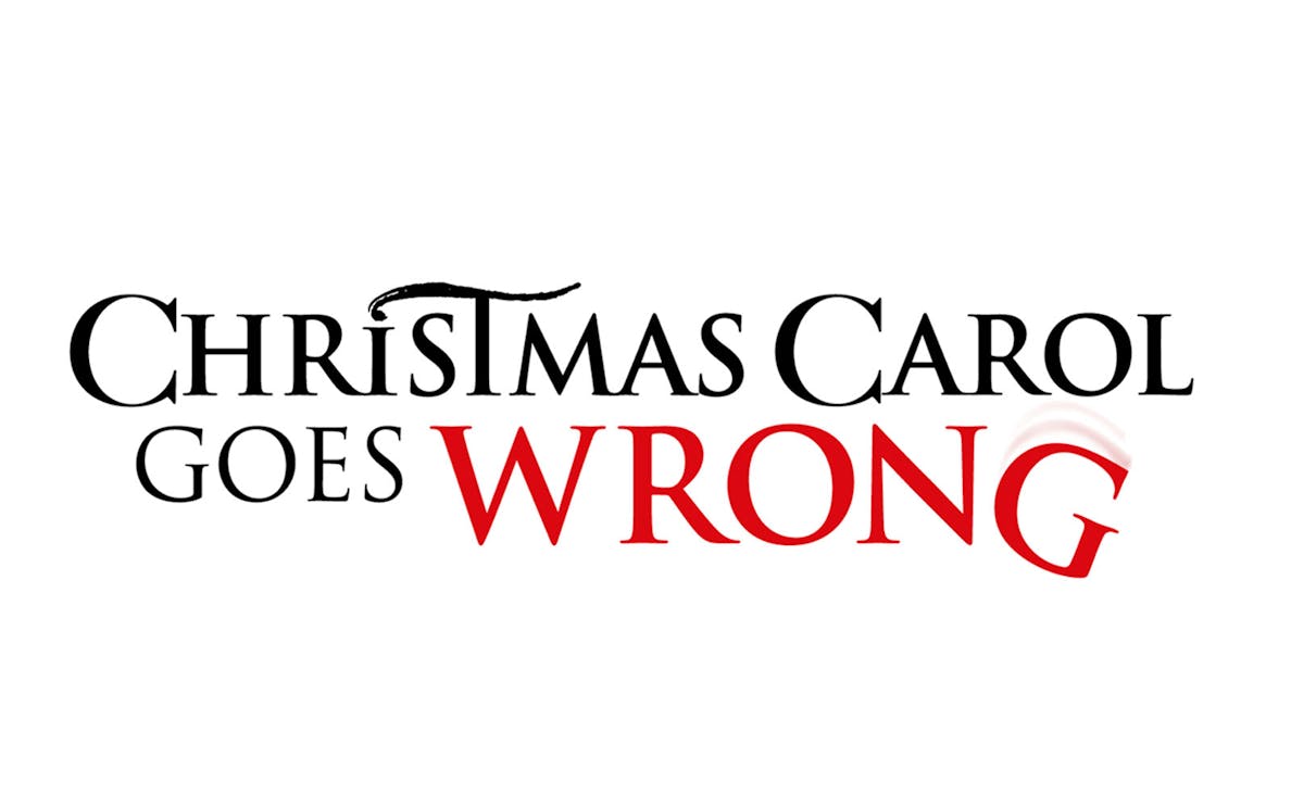 Christmas Carol Goes Wrong logo with stylized text
