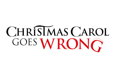 Christmas Carol Goes Wrong logo with stylized text