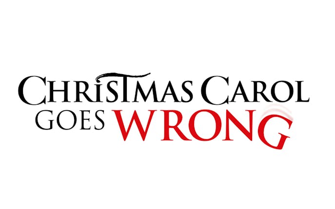 Christmas Carol Goes Wrong logo with stylized text