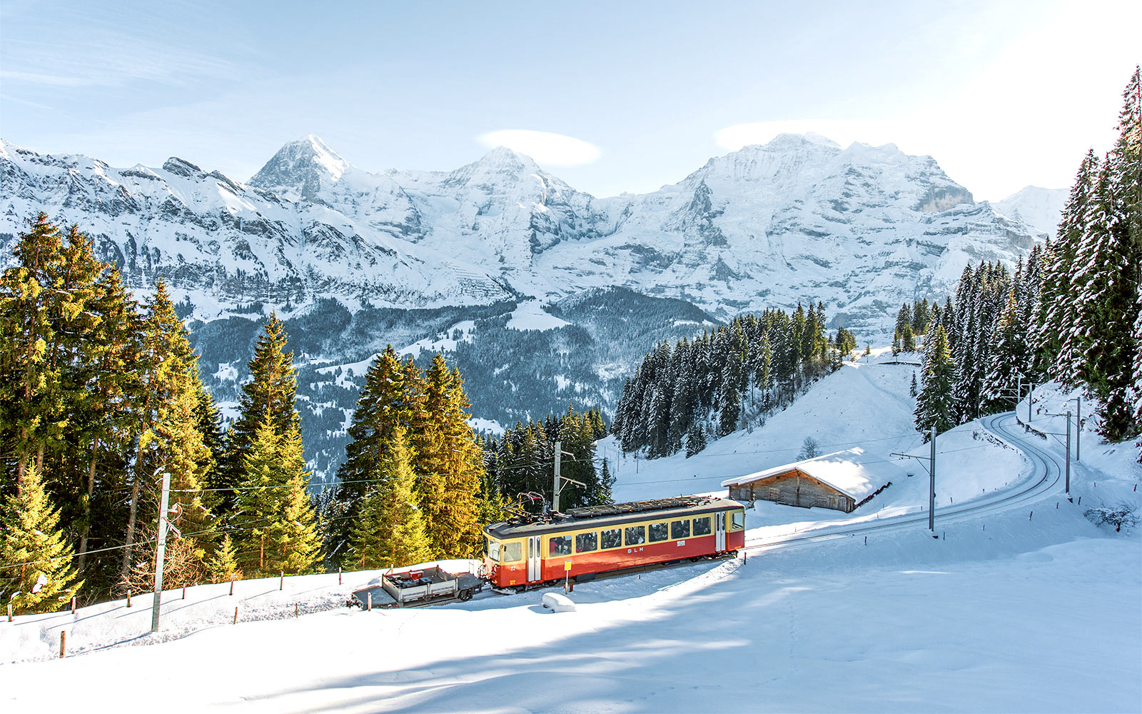 Jungfraujoch aerial view