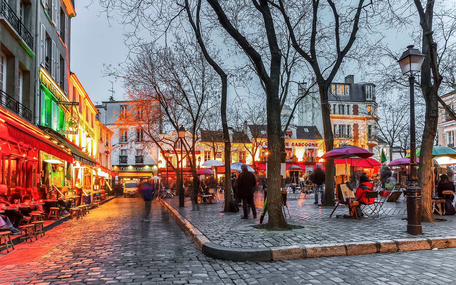 Place du Tertre à Paris Montmartre