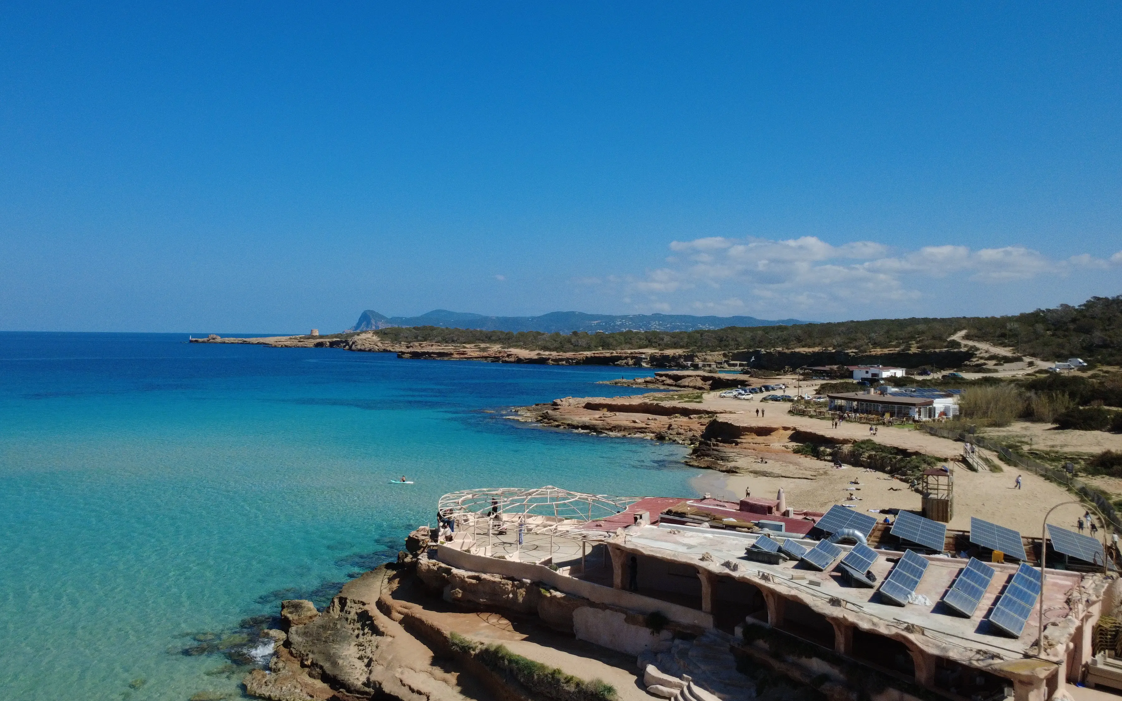 Cala Bassa Beach in Ibiza, Spain