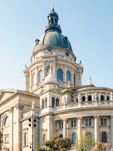 St. Stephen's Basilica exterior on Grand City Tour with Parliament Visit, Budapest.