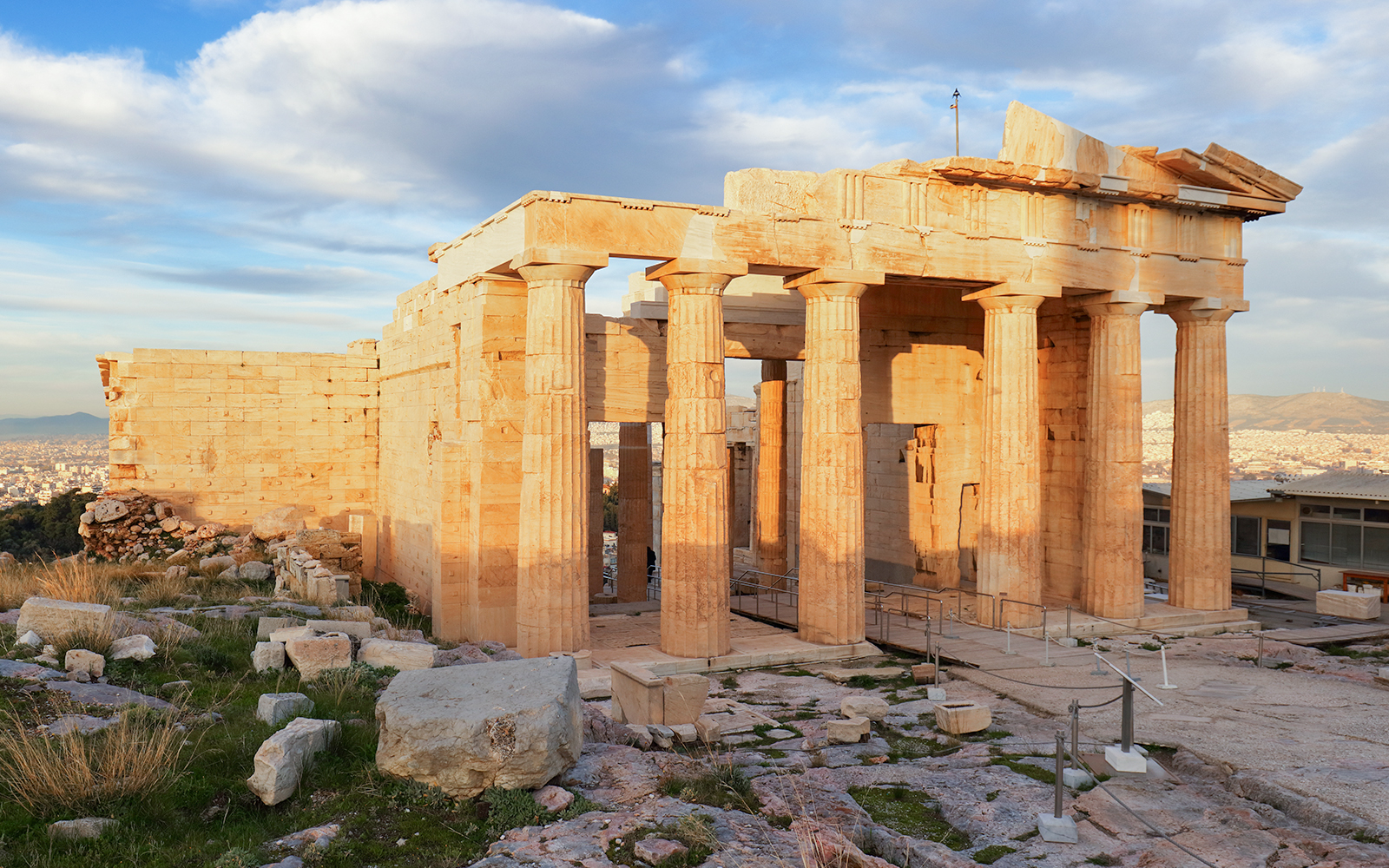 Propylaea entrance, Acropolis in Athens, Greece