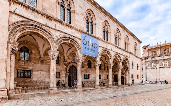 Dubrovnik's Rector's Palace, featured in Game of Thrones, with historical architecture.