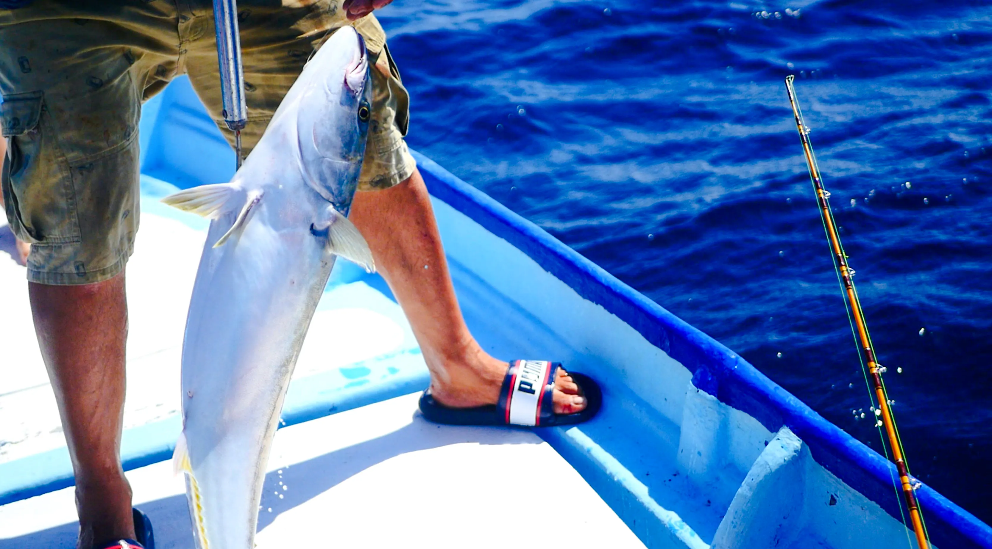Fishing catch on a boat during Zanzibar local fishing adventure.