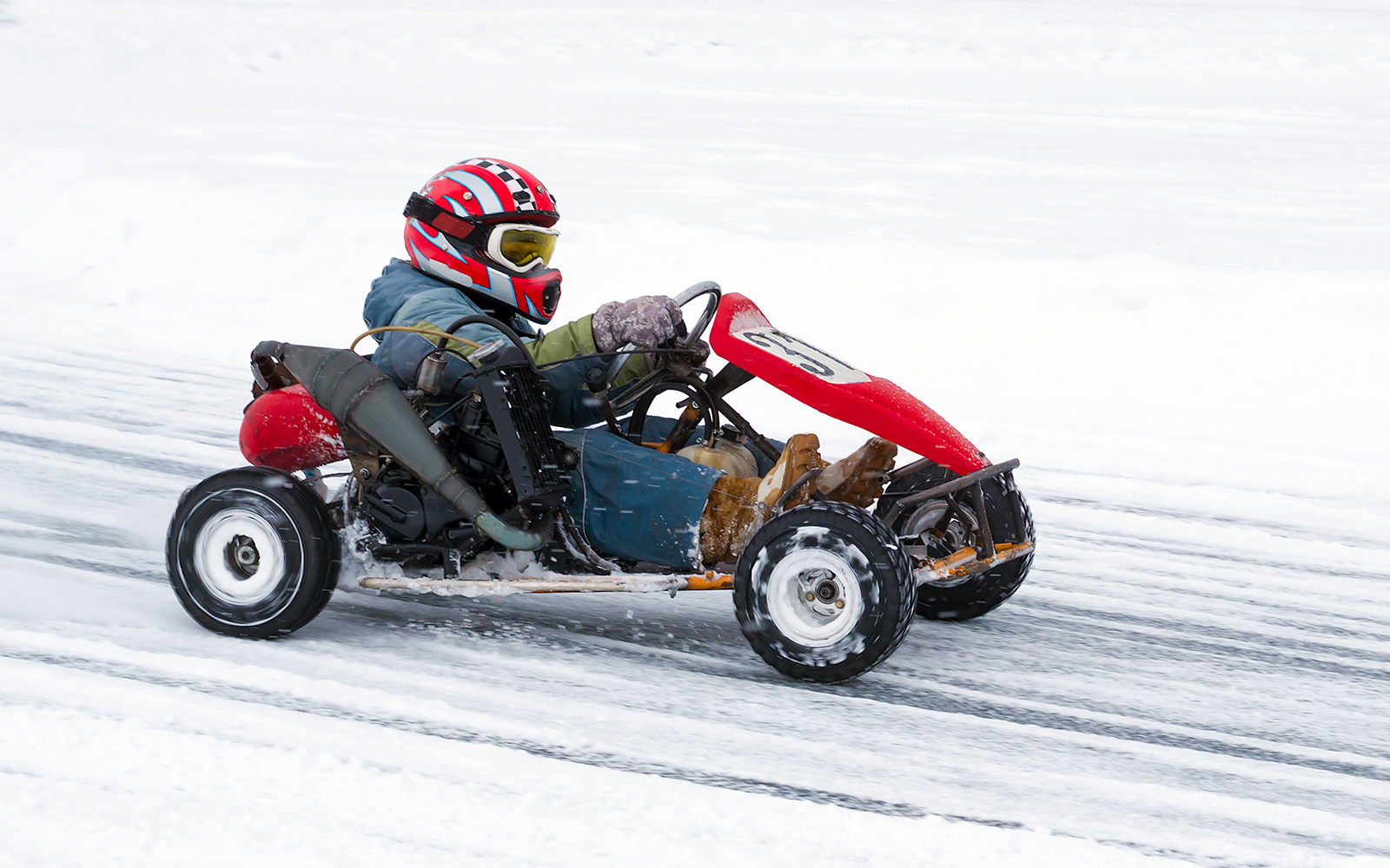 Ice karts at Santa Claus Village