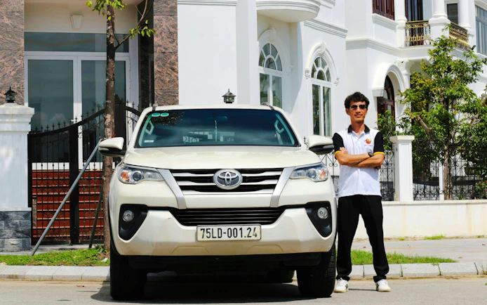 Private car and driver for Hue to Da Nang/Hoi An tour via Hai Van Pass.