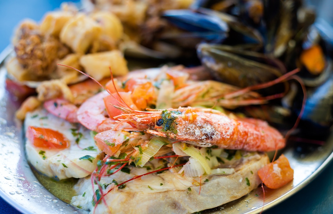 Maltese seafood and fish platter