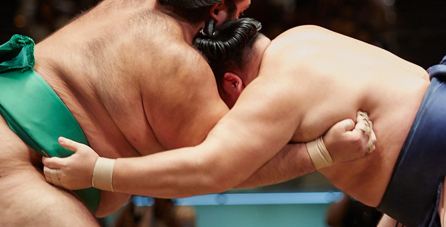 Lucha de sumo en Tokio
