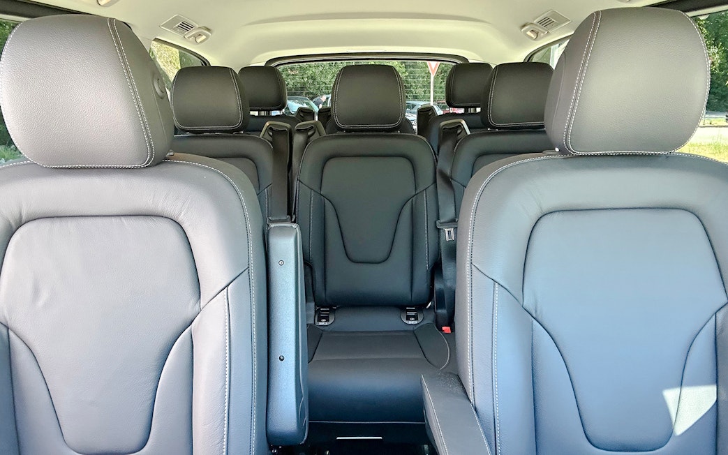 Interior of luxury car used for private day tours from Split.