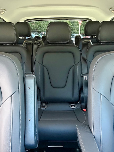 Interior of luxury car used for private day tours from Split.