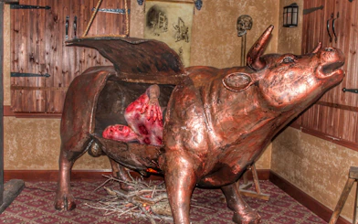Brazen Bull exhibit at Medieval Torture Museum with Tiny Art Museum admission.