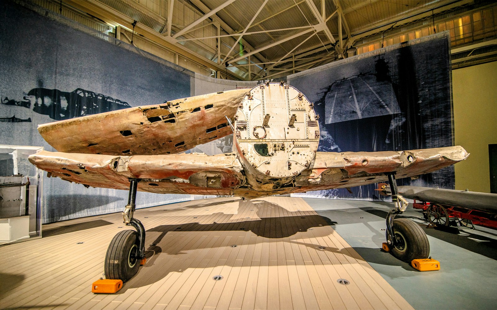 Explore wartime aviation inside real attack-surviving hangars