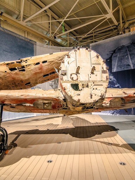Historic aircraft display at Hawaii Aircraft Memorial Museum.