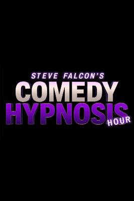 Steve Falcon's Comedy Hypnosis Hour logo in bold text.