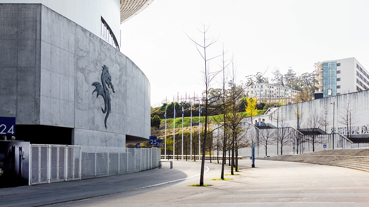 FC Porto dragon stadium entrance and side path