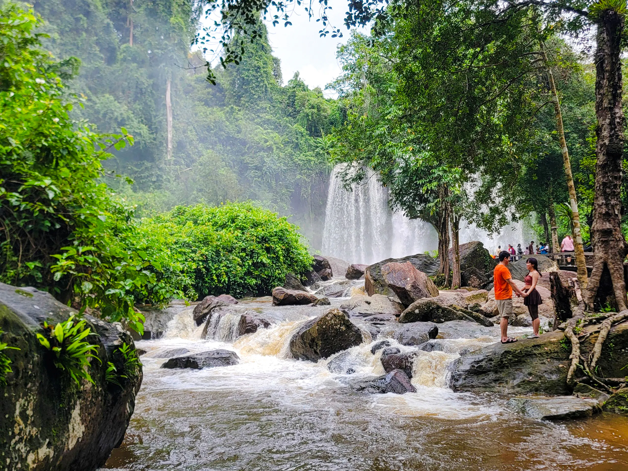 Kulen Mountain Waterfalls Picnic Lunch and Siem Reap Floating Village Tour with Sunset