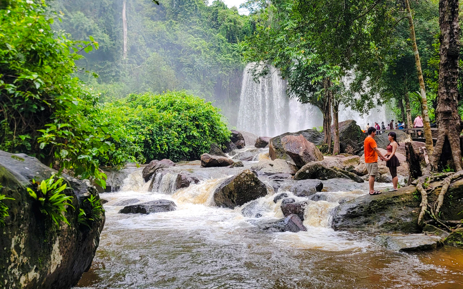 Kulen Mountain Waterfalls Picnic Lunch and Siem Reap Floating Village Tour with Sunset