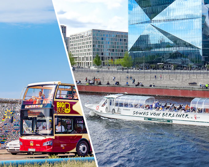 Combo (Save 14%): Berlin Hop-On Hop-Off Bus Tour + Spree River Cruise