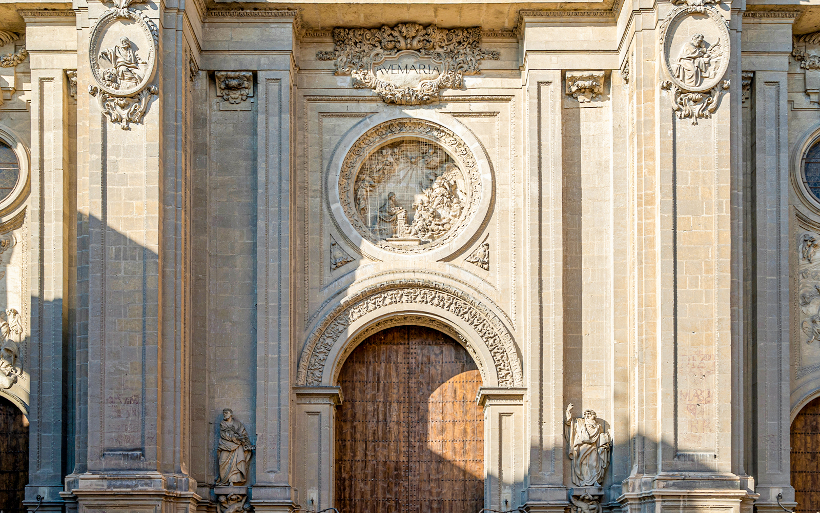 Granada Cathedral main door - Puerto del Perdón