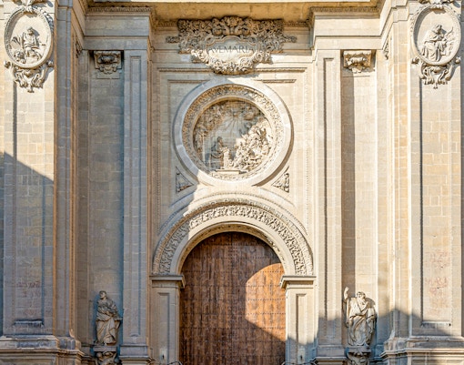 Granada Cathedral main door - Puerto del Perdón