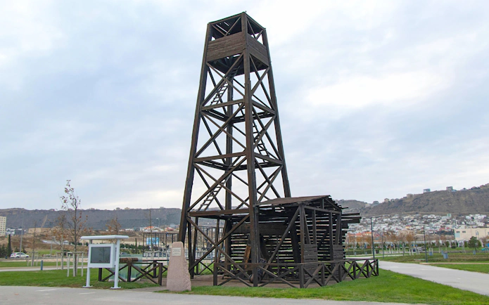 World's first industrially drilled oil well structure in Baku, Azerbaijan.