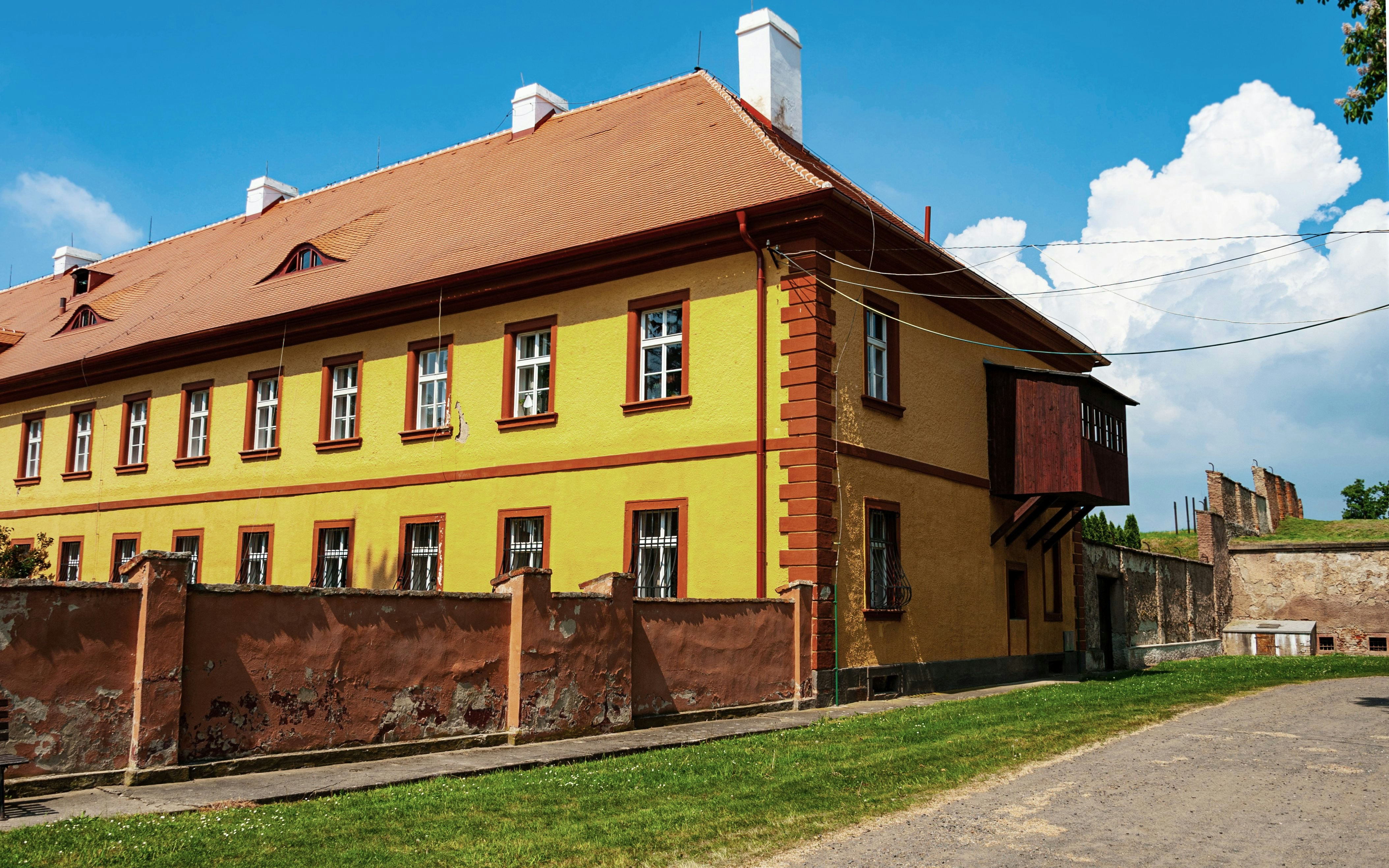 Former Ghetto Bakery building at Terezín Concentration Camp, Czech Republic.