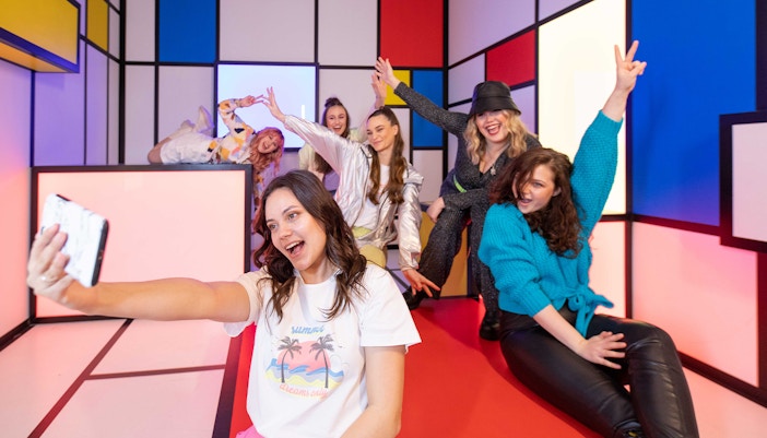 Salle Mondriaan au musée Upside Down