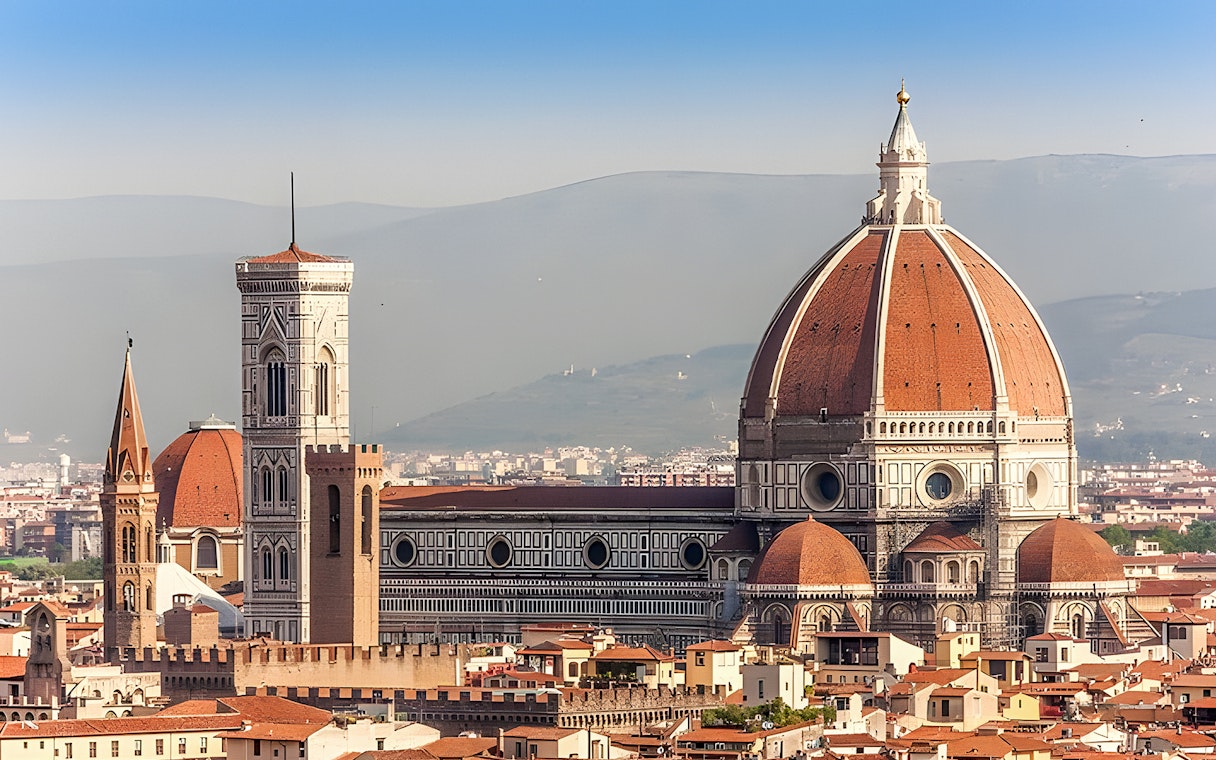 Florence Cathedral with Brunelleschi's Dome and Giotto's Campanile in view.