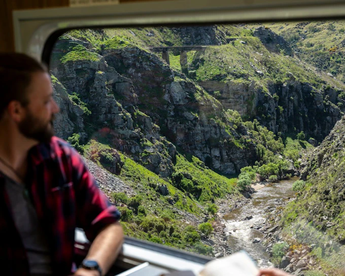 Taieri Gorge Scenic Rail Journey with Deep Stream Bridge Walk (Product 49820)