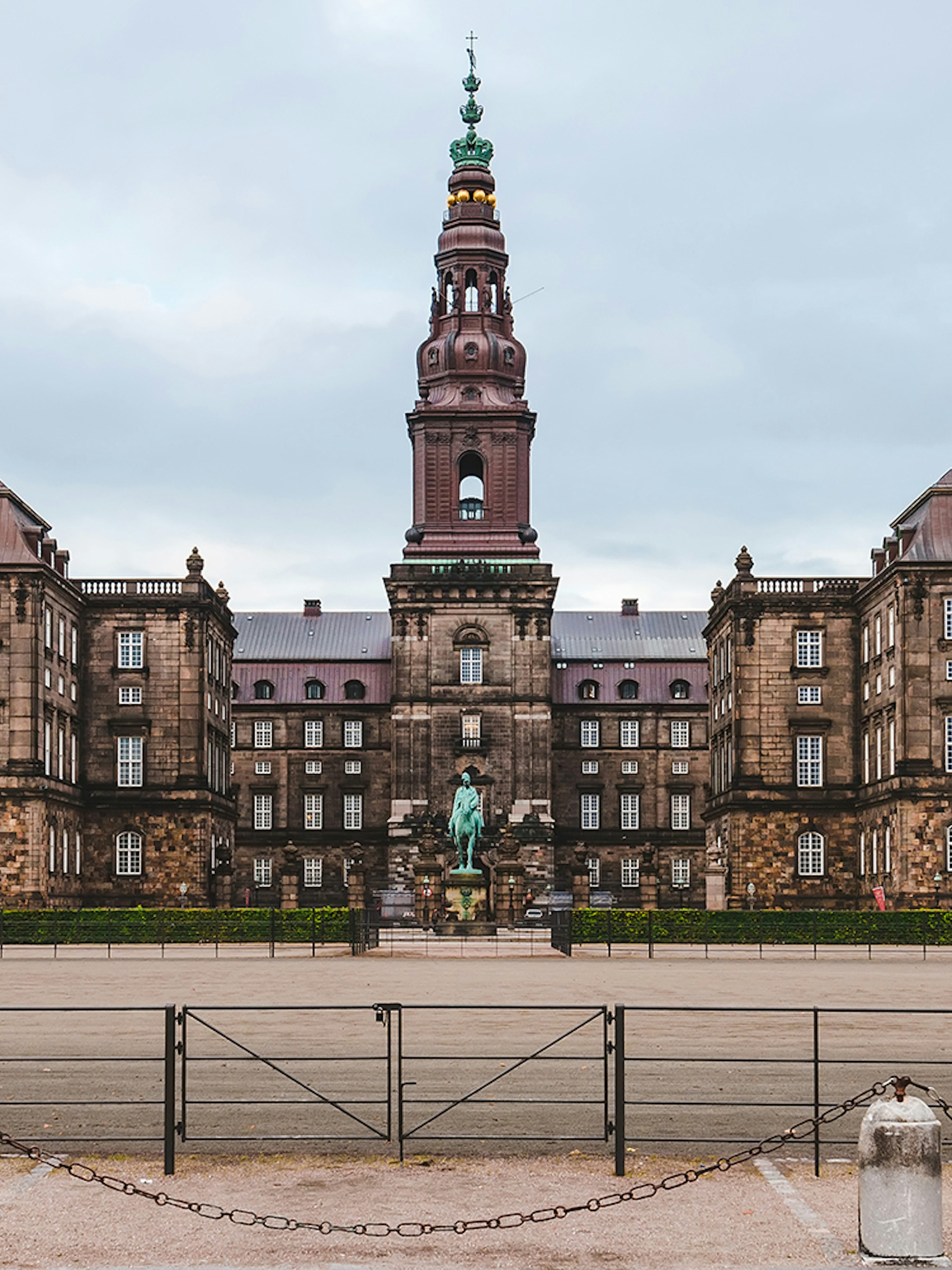 Christiansborg Palace exterior, site of murder mystery self-guided experience in Copenhagen.