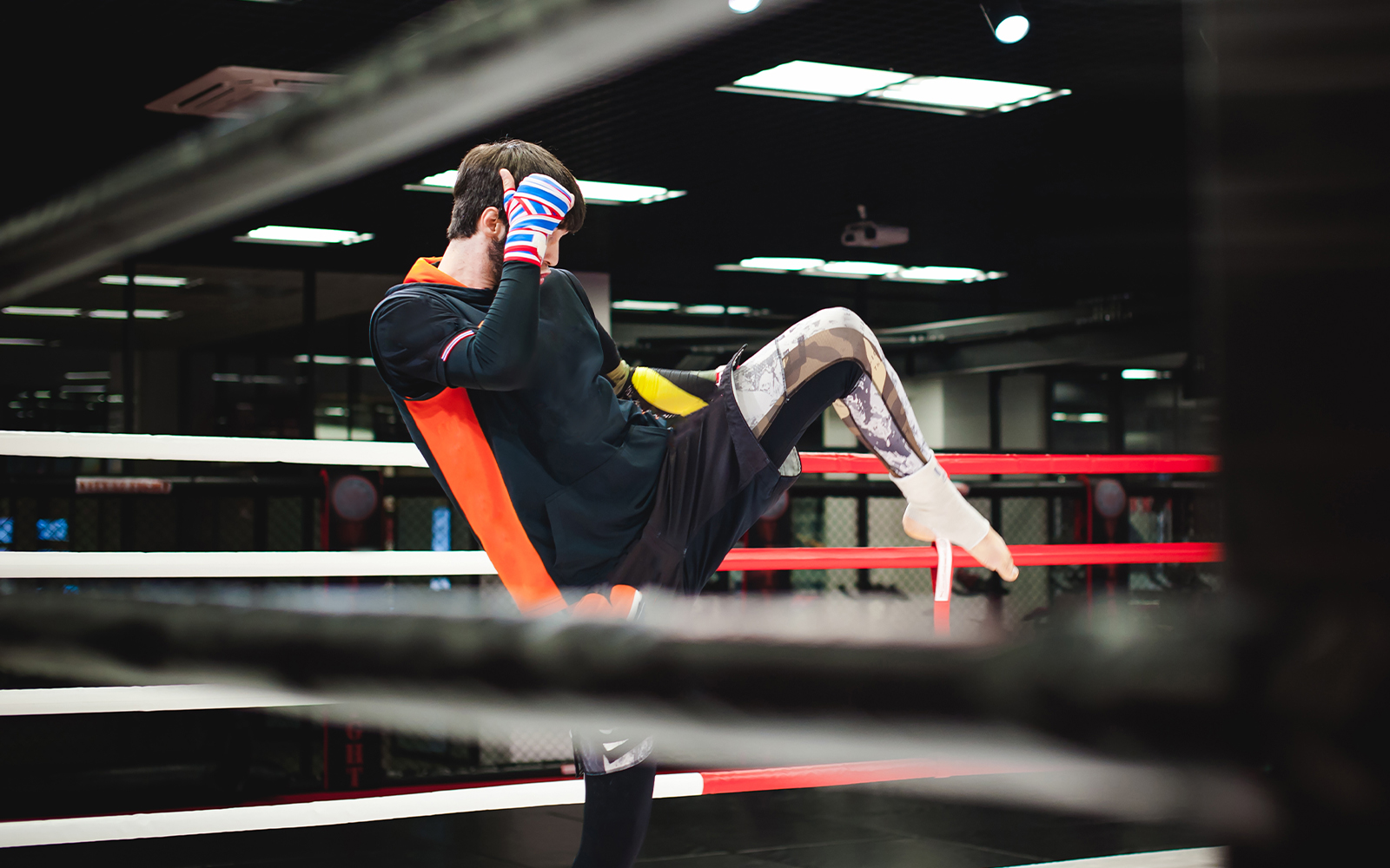 A Muay Thai fighter practising - Things To Do in Phi Phi Island