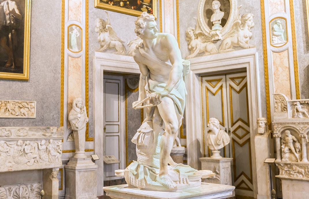 David by Gian Lorenzo Bernini, Borghese gallery