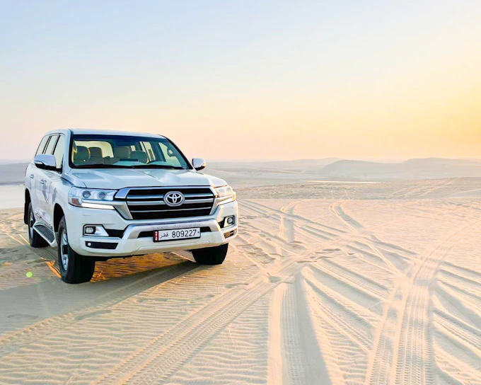 Doha Desert Safari: Dune Bashing, Sandboarding & Inland Sea Visit