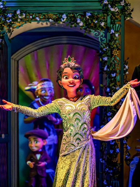 Princess Tiana performing at Animal Kingdom Theme Park, Walt Disney World Resort, Orlando.