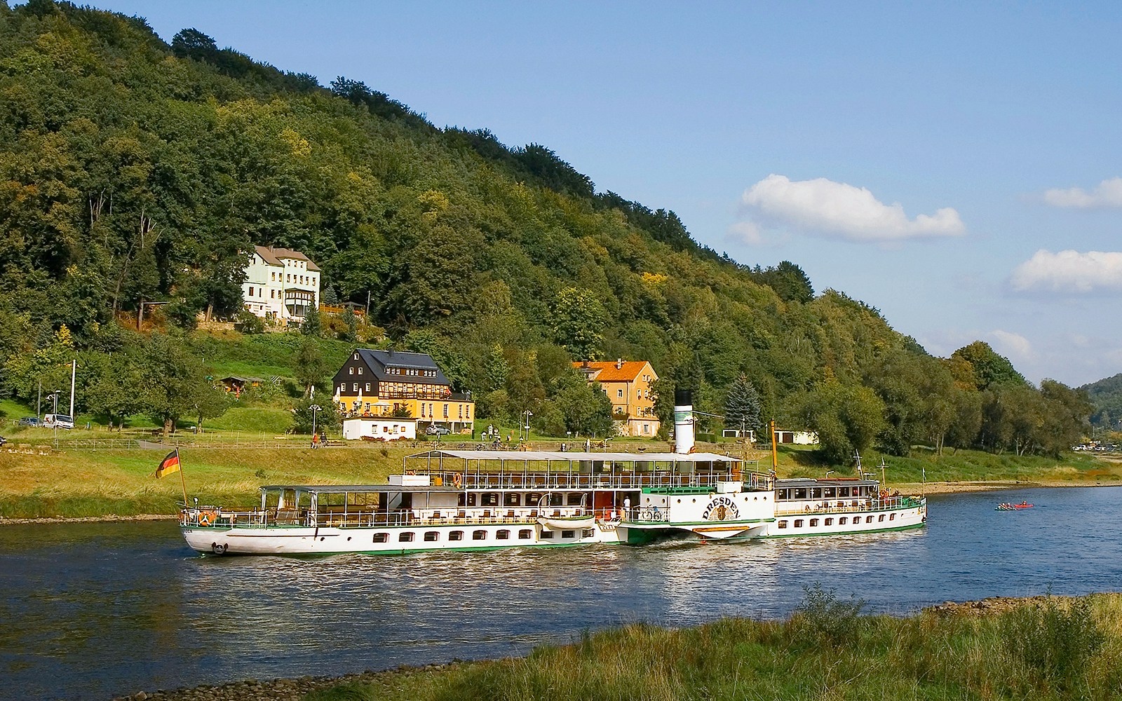 View of the Elbe River Cruise to Pillnitz Castle