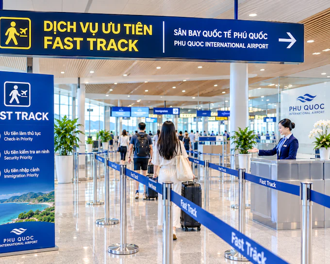 Phu Quoc International Airport Arrival Fast Track and Concierge for Groups of 10+ (Product 56218)