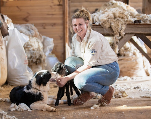 National Park ranger at Churchill Island farm - Phillip Island