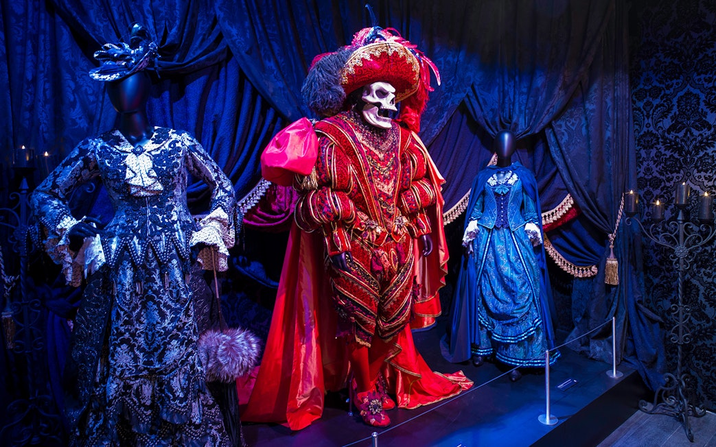 Broadway costumes display at The Museum Of Broadway, New York.